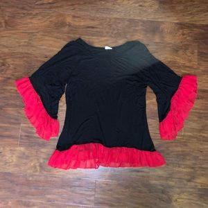 Black and Red Top